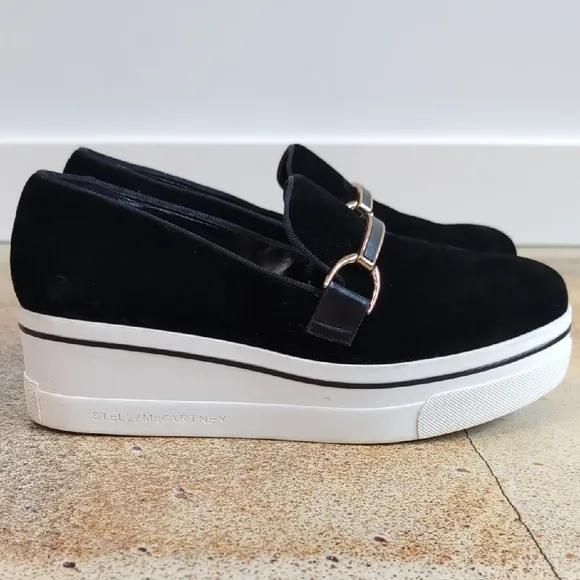 Stella McCartney | Binx Velvet Platform Loafers