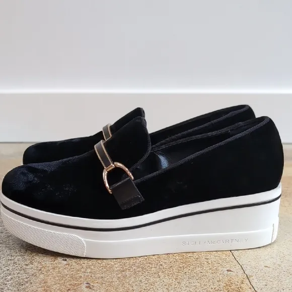 Stella McCartney | Binx Velvet Platform Loafers