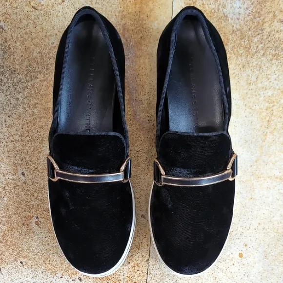 Stella McCartney | Binx Velvet Platform Loafers
