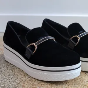 Stella McCartney | Binx Velvet Platform Loafers
