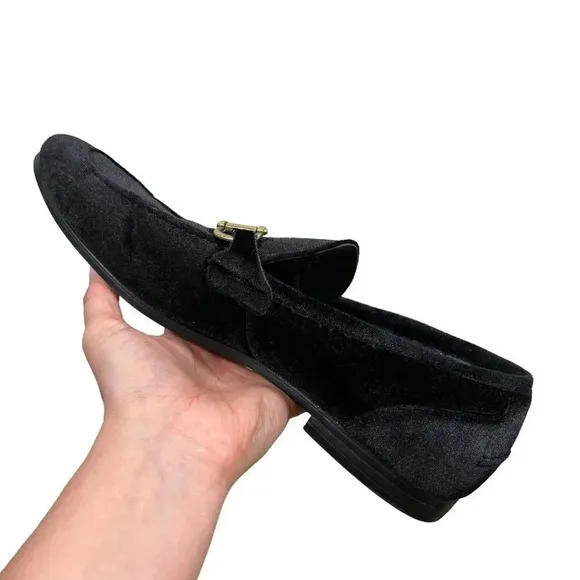 Steve Madden Delrayy Loafer Mens Size 10.5 Black Velvet Horsebit Formal Event