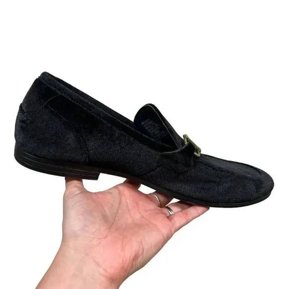 Steve Madden Delrayy Loafer Mens Size 10.5 Black Velvet Horsebit Formal Event