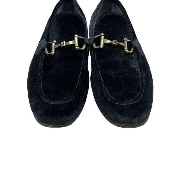 Steve Madden Delrayy Loafer Mens Size 10.5 Black Velvet Horsebit Formal Event