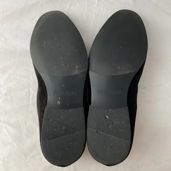 Steve Madden Formal Black Velvet Slip On Blackjack Loafers Men’s Size 8.5