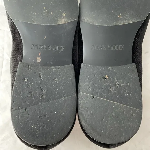 Steve Madden Formal Black Velvet Slip On Blackjack Loafers Men’s Size 8.5