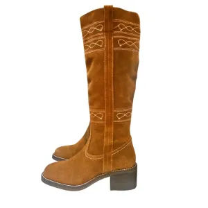 STEVE MADDEN GRETCHEN WOMEN Brown Suede Knee-High Boots SIZE 6M