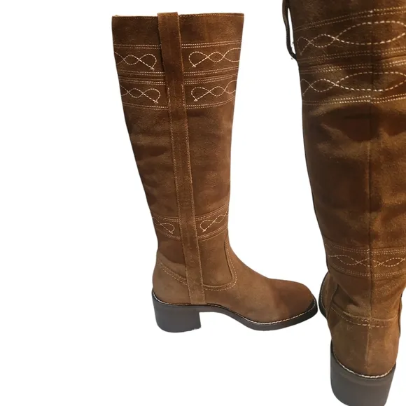 STEVE MADDEN GRETCHEN WOMEN Brown Suede Knee-High Boots SIZE 6M
