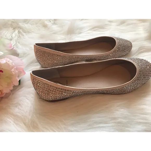 STEVE MADDEN I-DREEMY RHINESTONE BALLET FLATS
