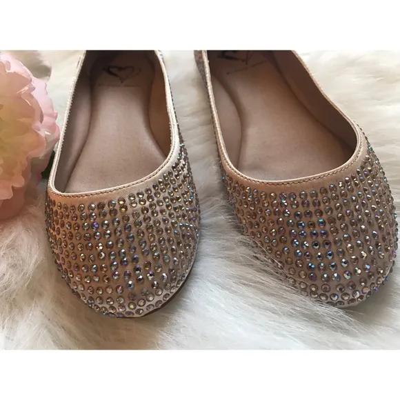 STEVE MADDEN I-DREEMY RHINESTONE BALLET FLATS