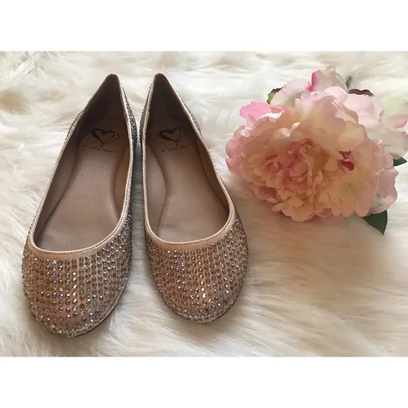 STEVE MADDEN I-DREEMY RHINESTONE BALLET FLATS