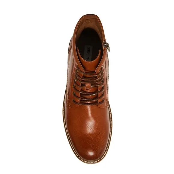 Steve Madden Men's Cognac Lightweight Lace-Up Bowery Chukka Ankle Boots NEW/NWT!