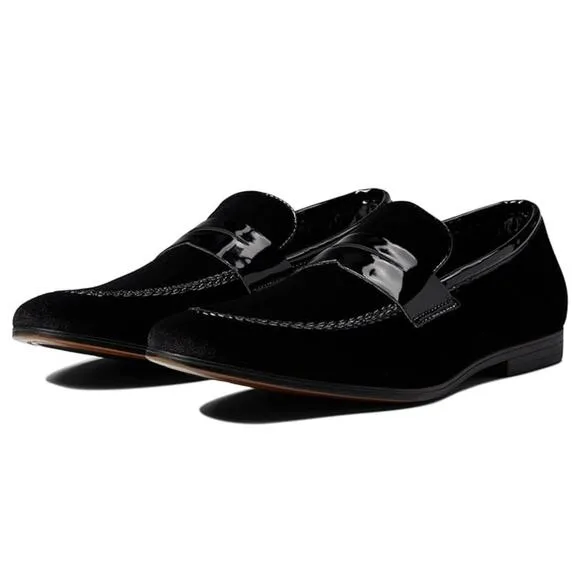 Steve Madden Men's Crescent Velvet Penny Loafer, Size 11