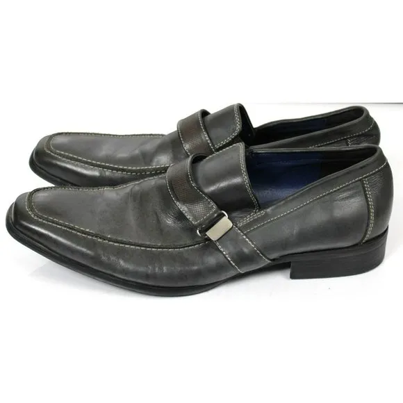 Steve Madden Size 10 Slip-on Grey Loafers