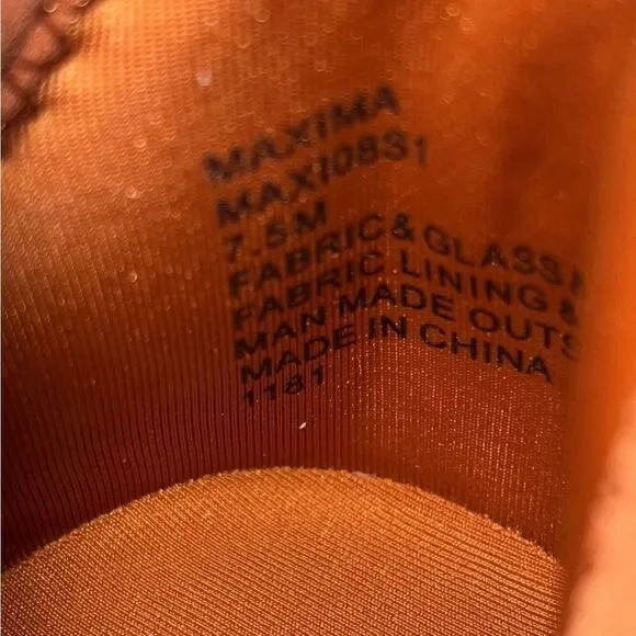 Steve Madden Maxima Burnt Orange Crystal Rhinestones Sneakers Size 7.5