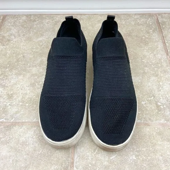 Steve Madden Beale Knit Slip-On Black Sneakers