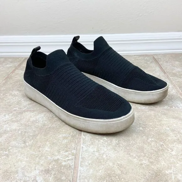 Steve Madden Beale Knit Slip-On Black Sneakers