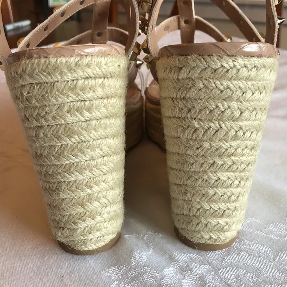 Steven NY Scoutt Nude Wedge Sandals