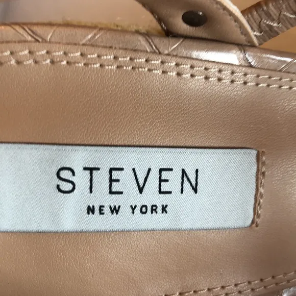 Steven NY Scoutt Nude Wedge Sandals