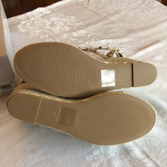 Steven NY Scoutt Nude Wedge Sandals
