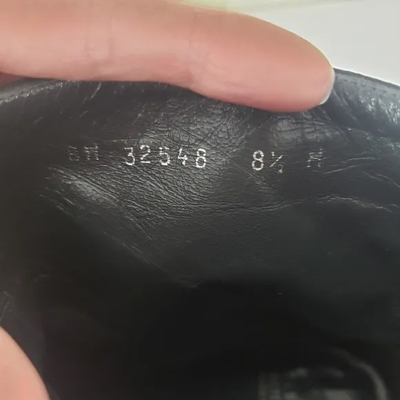 Stuart Weitzman black Gore-Tex zip ankle boots leather stud harness detail 8.5