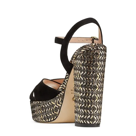 Stuart Weitzman Block Platform Heel Size 7 1/2