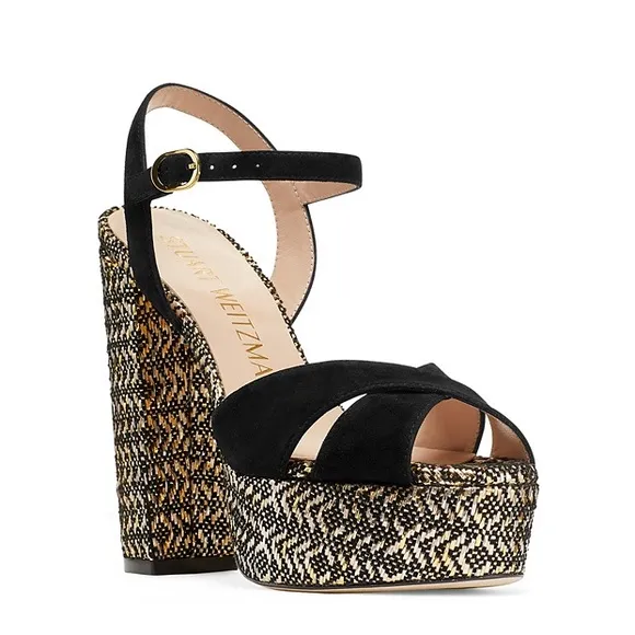 Stuart Weitzman Block Platform Heel Size 7 1/2