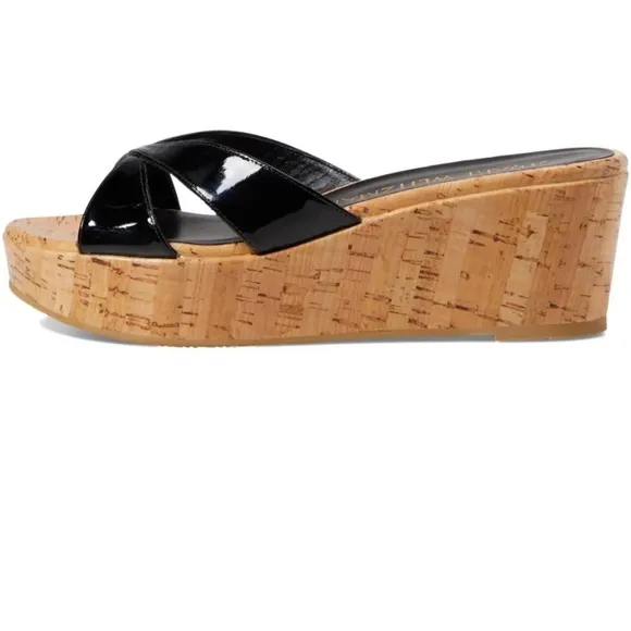 Stuart Weitzman Carmen Platform Slides/Dust Bag is included