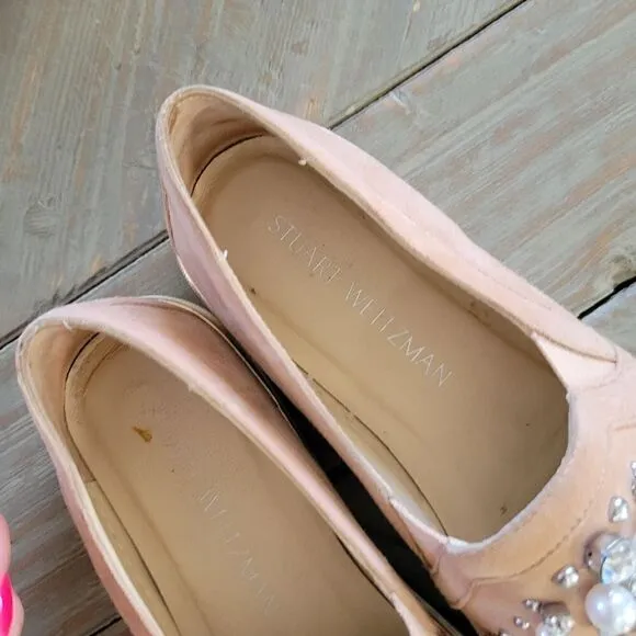 Stuart Weitzman Decor Jeweled flats shoes 36.5