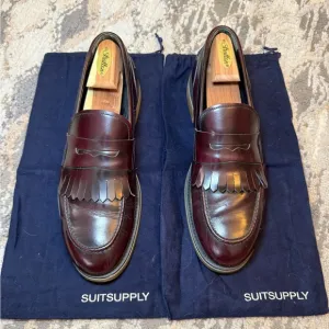 Suitsupply Formal Shoes Men's EU 42 US 9 Tassel Leather Slip On Made In Italy