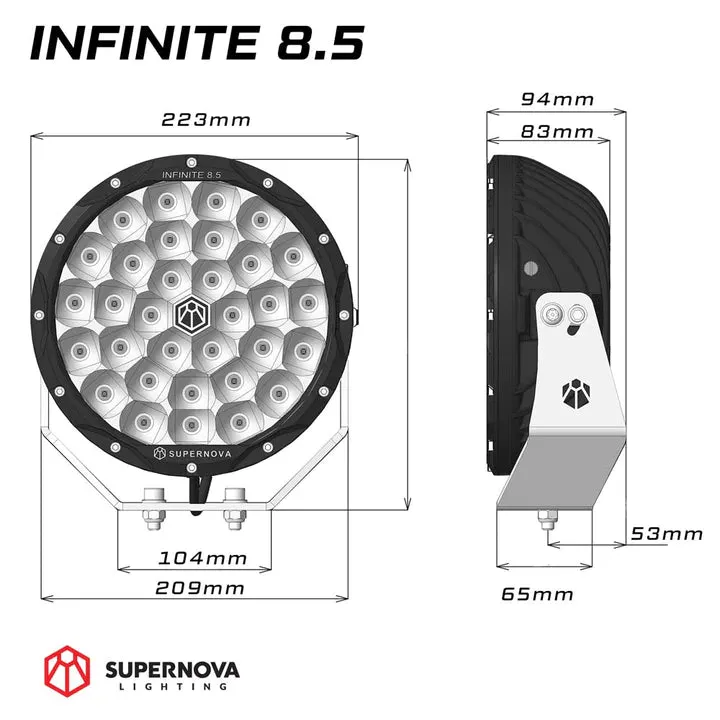 Supernova Infinite 8.5 LED Driving Lights -  PAIR