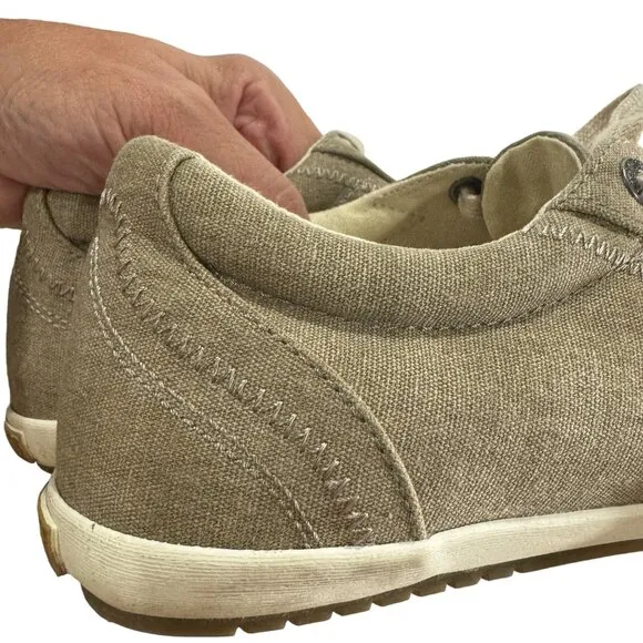 Taos Women 10 Star Sneaker Cushion Casual Comfort Tan Flat Athletic Walking Shoe