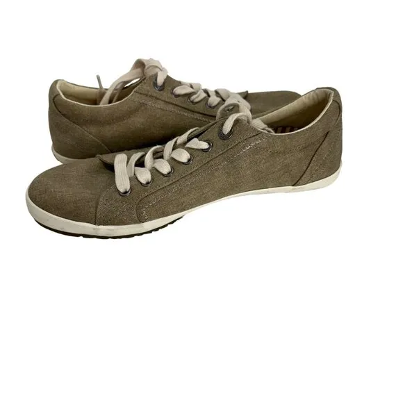 Taos Women 10 Star Sneaker Cushion Casual Comfort Tan Flat Athletic Walking Shoe