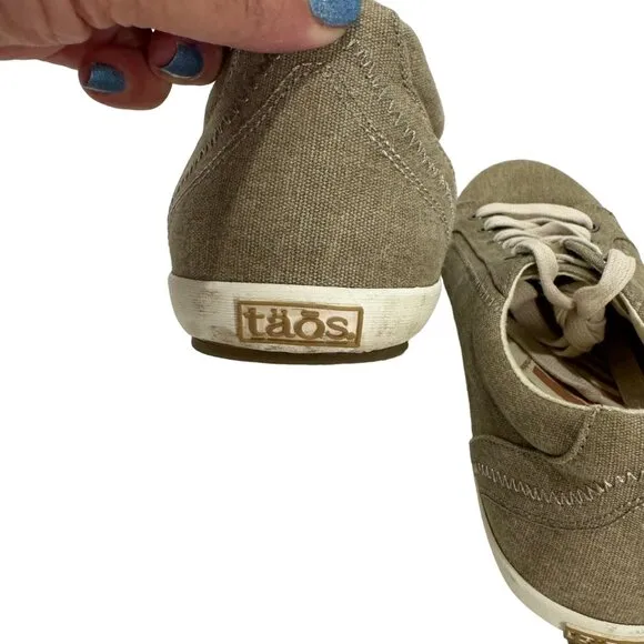 Taos Women 10 Star Sneaker Cushion Casual Comfort Tan Flat Athletic Walking Shoe