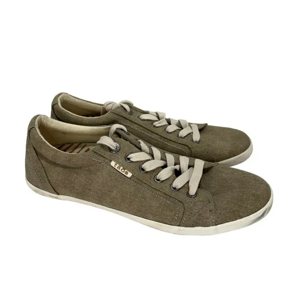 Taos Women 10 Star Sneaker Cushion Casual Comfort Tan Flat Athletic Walking Shoe
