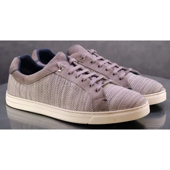 Ted Baker Demes Men's Knit Sneakers Shoes Size 10.5 Gray