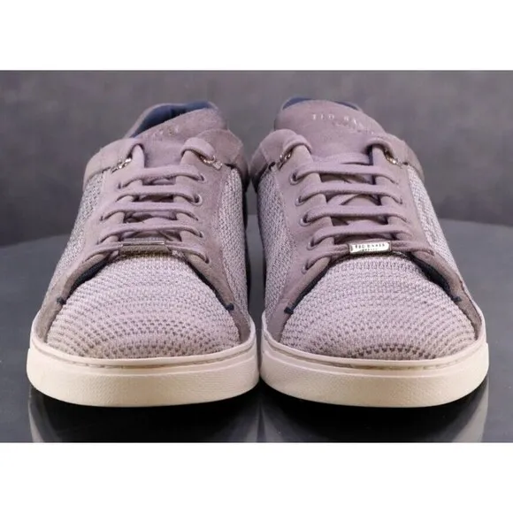 Ted Baker Demes Men's Knit Sneakers Shoes Size 10.5 Gray