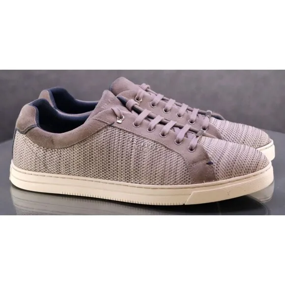 Ted Baker Demes Men's Knit Sneakers Shoes Size 10.5 Gray