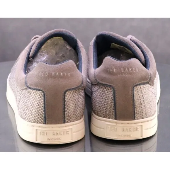 Ted Baker Demes Men's Knit Sneakers Shoes Size 10.5 Gray