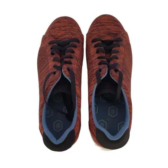 TED BAKER LONDON Chinat Knit Suede Sneakers Mens EU 44 US 11 Rust Black Shoe