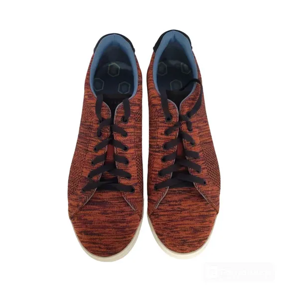 TED BAKER LONDON Chinat Knit Suede Sneakers Mens EU 44 US 11 Rust Black Shoe
