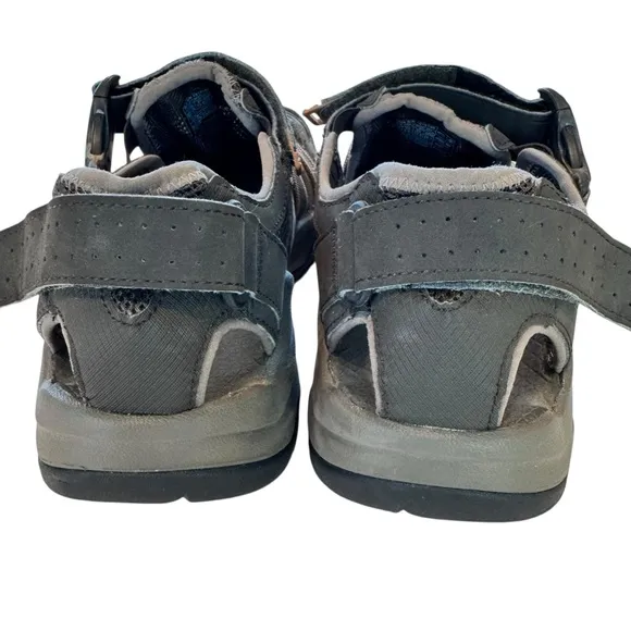 Teva Men's 10 Omnium 2 Water Hybrid Sandals Closed Toe Brown/Orange Bungee