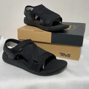 TEVA Sandals Men's 11 Black Terra Float 2 Hybrid Hiking Water Comfort Shoes NWB