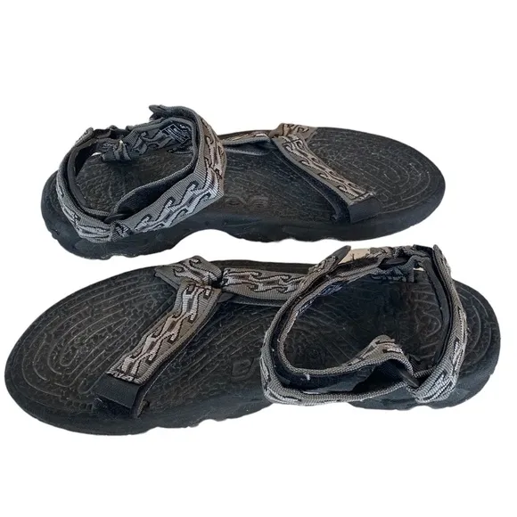 Teva Terradactyl Sandals Gray Grey Black Wave Pattern S6601 F10098J Mens 9