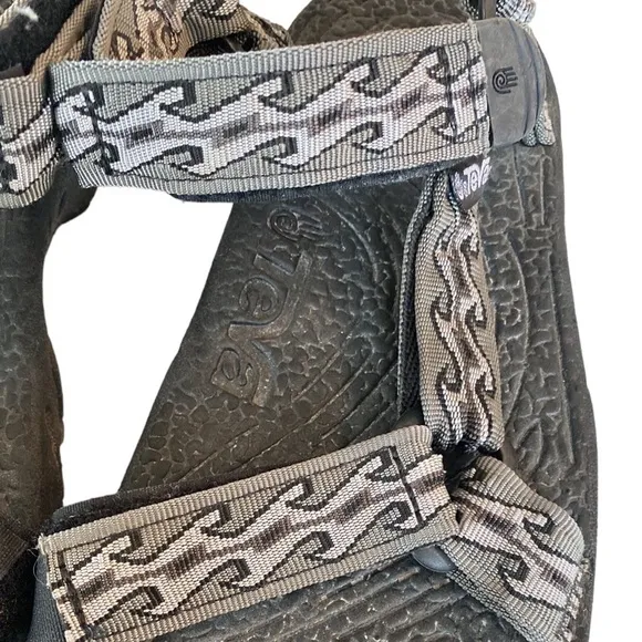 Teva Terradactyl Sandals Gray Grey Black Wave Pattern S6601 F10098J Mens 9