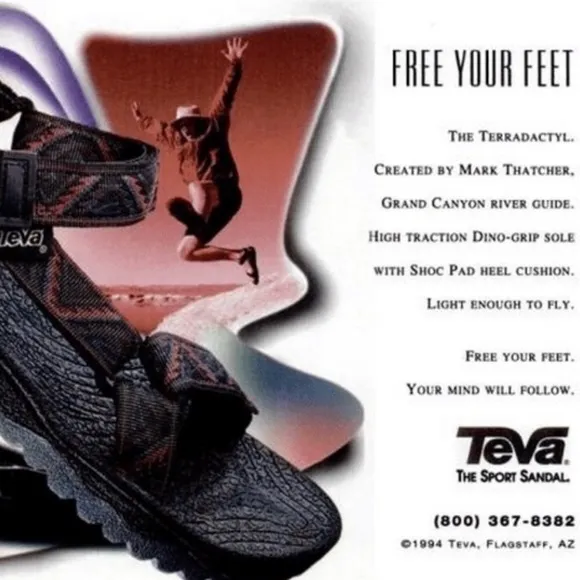 Teva Terradactyl Sandals Gray Grey Black Wave Pattern S6601 F10098J Mens 9