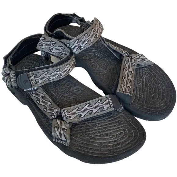 Teva Terradactyl Sandals Gray Grey Black Wave Pattern S6601 F10098J Mens 9