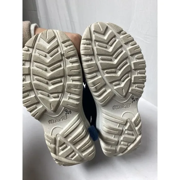 TEVA/ UGG COLLAB‎ Blue SHEEPSKIN HYBRID BOOT SANDALS, WOMENS US 8/ MEN US 6