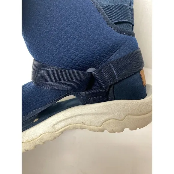 TEVA/ UGG COLLAB‎ Blue SHEEPSKIN HYBRID BOOT SANDALS, WOMENS US 8/ MEN US 6