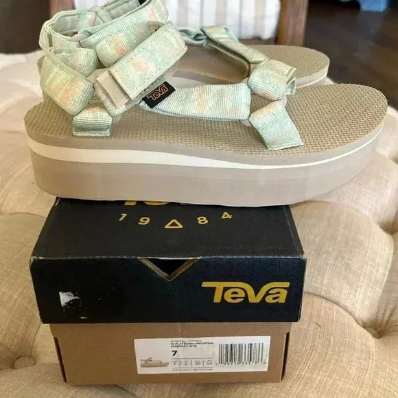 Teva Women’s Platform Sandals iridescence rutabaga 7