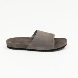 The Men's Store Men's Slip On Slide Sandals Gray Suide Size 9 (Store Display)